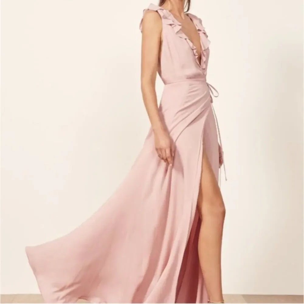Reformation Peppermint Blush‎ Wrap Dress Womens Large